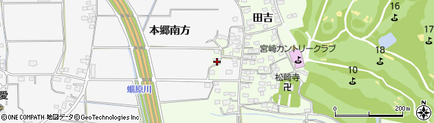 宮崎県宮崎市田吉5482周辺の地図