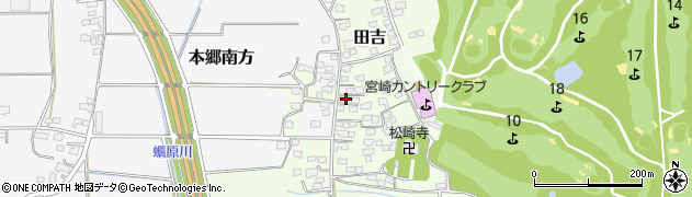 宮崎県宮崎市田吉4871周辺の地図