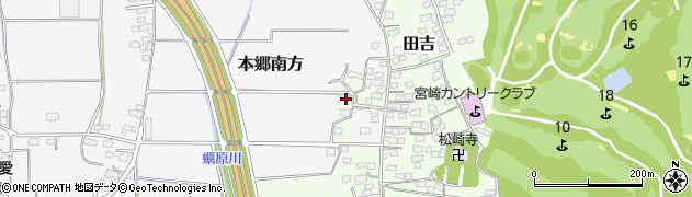 宮崎県宮崎市田吉5486周辺の地図