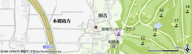 宮崎県宮崎市田吉4865周辺の地図