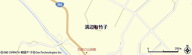 鹿児島県霧島市溝辺町竹子周辺の地図