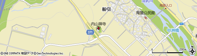 内山禅寺周辺の地図