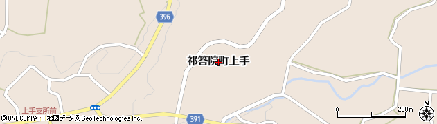 鹿児島県薩摩川内市祁答院町上手周辺の地図
