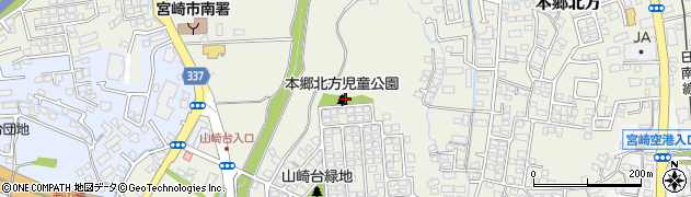 本郷北方街区公園周辺の地図