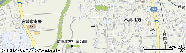 宮崎県宮崎市本郷北方周辺の地図