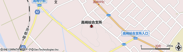 都城市高崎総合支所周辺の地図