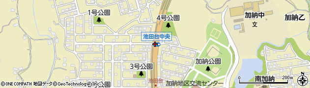 池田台中央周辺の地図