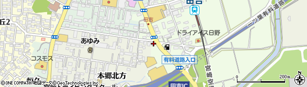 宮崎県宮崎市田吉115周辺の地図