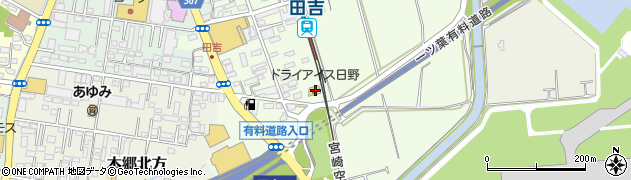 宮崎県宮崎市田吉377周辺の地図