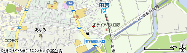 宮崎県宮崎市田吉159周辺の地図