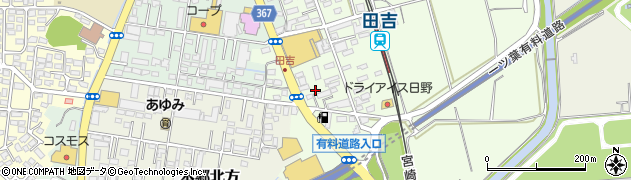 宮崎県宮崎市田吉161周辺の地図