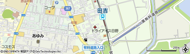 宮崎県宮崎市田吉364周辺の地図