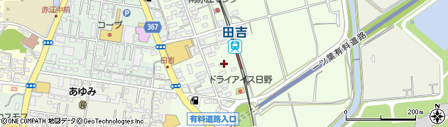 宮崎県宮崎市田吉362周辺の地図