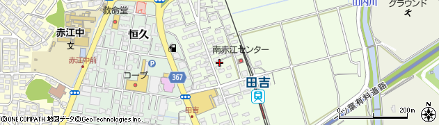 宮崎県宮崎市田吉303周辺の地図