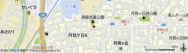 源藤街区公園周辺の地図