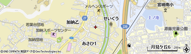宮崎県宮崎市清武町あさひ２丁目周辺の地図