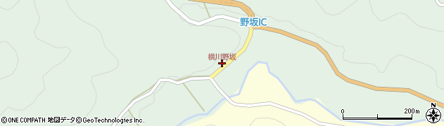 横川野坂周辺の地図