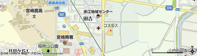 宮崎県宮崎市田吉5701周辺の地図