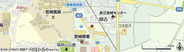 宮崎県宮崎市田吉5709周辺の地図