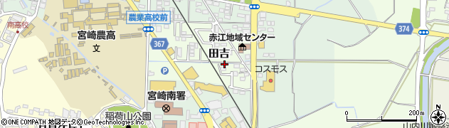 宮崎県宮崎市田吉2705周辺の地図