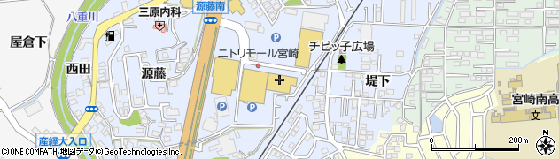 ジーユーニトリモール宮崎店周辺の地図