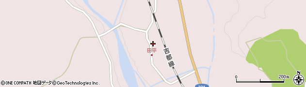 宮崎県都城市高崎町大牟田734周辺の地図