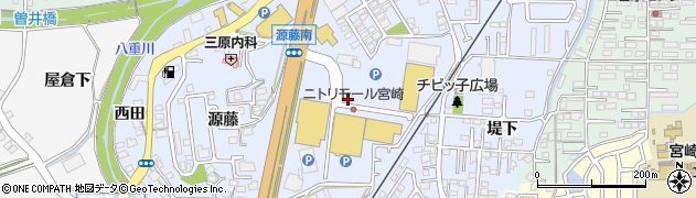 サンマルクカフェ ニトリモール宮崎店周辺の地図