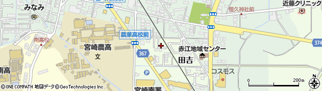 宮崎県宮崎市田吉5740周辺の地図