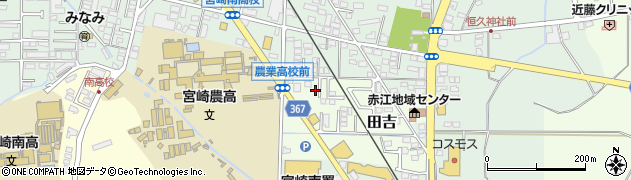 宮崎県宮崎市田吉5742周辺の地図