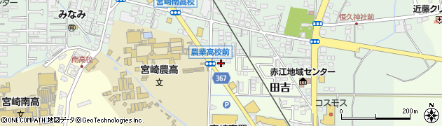 宮崎県宮崎市田吉5744周辺の地図