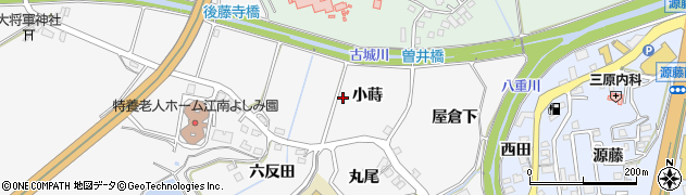 宮崎県宮崎市古城町小蒔周辺の地図