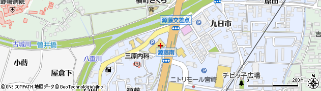 宮崎県宮崎市源藤町（葉山）周辺の地図