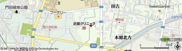 宮崎県宮崎市田吉823周辺の地図