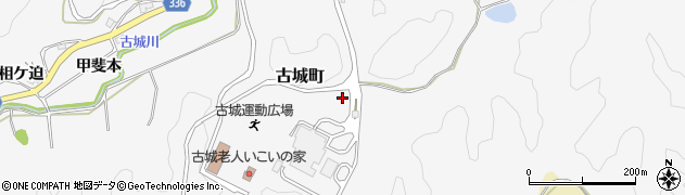 宮崎県宮崎市古城町（太谷）周辺の地図