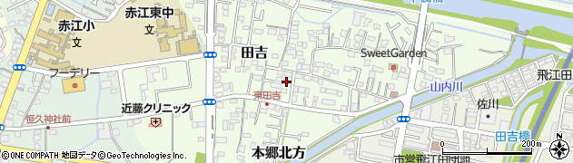 宮崎県宮崎市田吉1296周辺の地図
