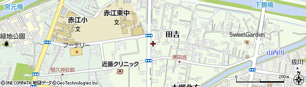 宮崎県宮崎市田吉1017周辺の地図