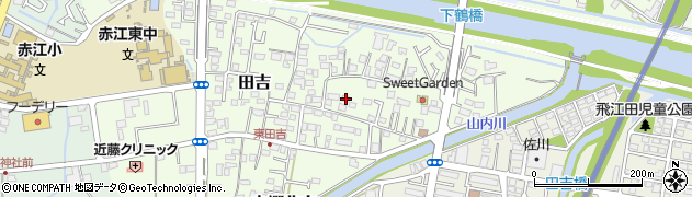宮崎県宮崎市田吉1365周辺の地図