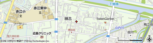 宮崎県宮崎市田吉1244周辺の地図