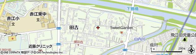 宮崎県宮崎市田吉1366周辺の地図