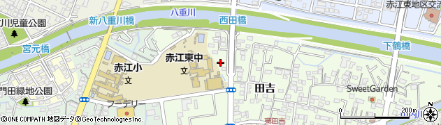 宮崎県宮崎市田吉1049周辺の地図
