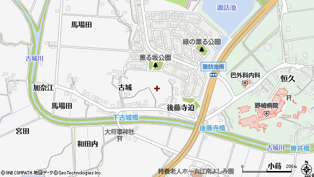 〒880-0931 宮崎県宮崎市古城町の地図