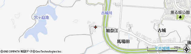宮崎県宮崎市古城町（宮田）周辺の地図