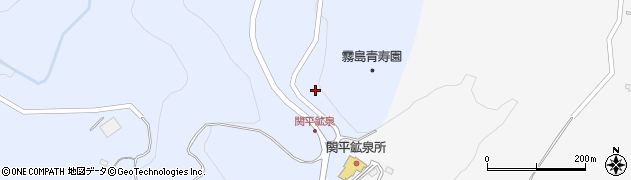 関平温泉周辺の地図