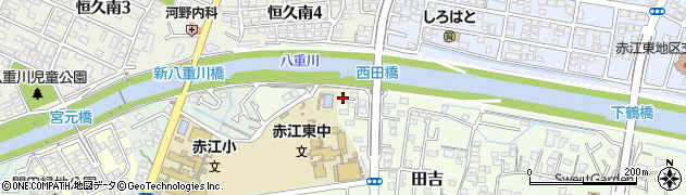 宮崎県宮崎市田吉1041周辺の地図