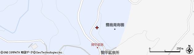 鹿児島県霧島市牧園町三体堂（関平）周辺の地図