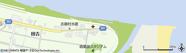 宮崎県宮崎市田吉2438周辺の地図