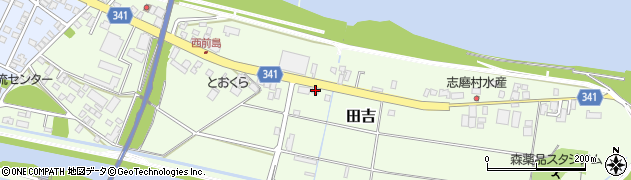 宮崎県宮崎市田吉1884周辺の地図