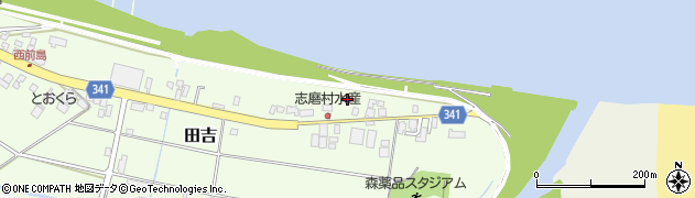 宮崎県宮崎市田吉2208周辺の地図