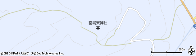 霧島東神社周辺の地図