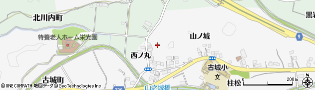 宮崎県宮崎市古城町（山ノ城）周辺の地図